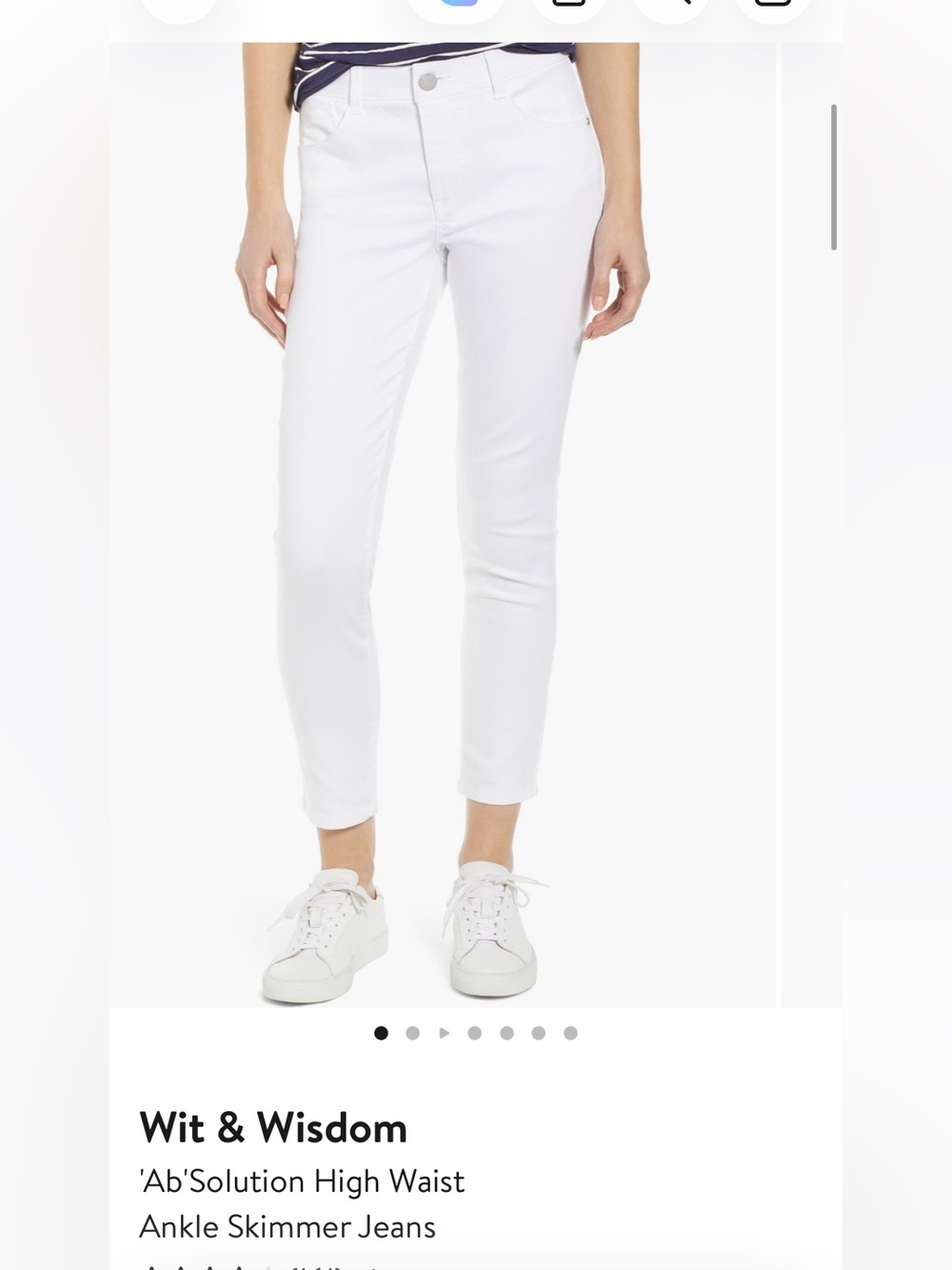 Wit & wisdom White Women's ankle pants